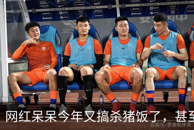 网红呆呆今年又搞杀猪饭了，甚至直接在门前田地里砌墙建大棚，排场搞得很大